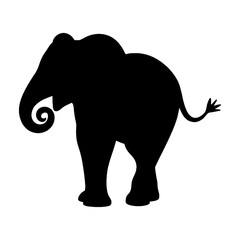 Elephant Illustration | Elephant Silhouette | Elephant Icon