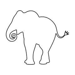 Elephant Clipart | Elephant Outline | Elephant Icon