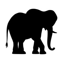 Elephant Illustration | Elephant Silhouette | Elephant Icon