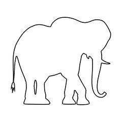 Elephant Clipart | Elephant Outline | Elephant Icon