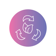 Renewable Materials icon vector stock illustration