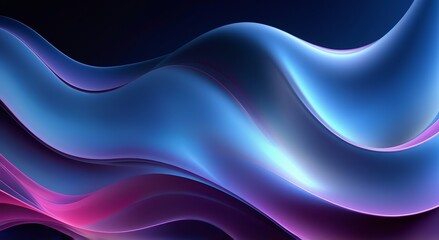 Ondas coloridas abstractas, formas fluidas, colores degradados, renderizado 3D
