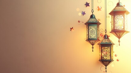 Glowing Ramadan Lanterns: Festive Celebration