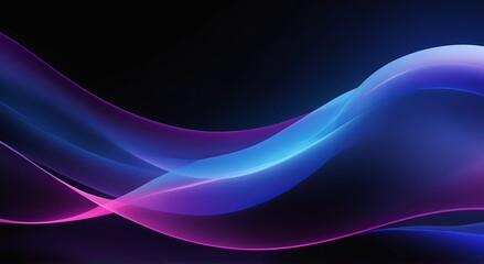Obraz premium Ondas coloridas abstractas, formas fluidas, colores degradados, renderizado 3D