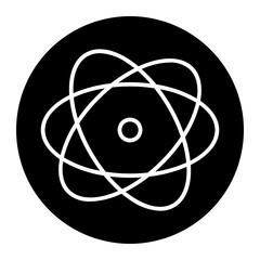 atom cyrcular glyph icon