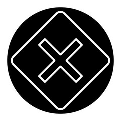 Obraz premium irritant cyrcular glyph icon