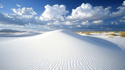 White Sands National Park: A Breathtaking Desert Landscape under a Blue Sky