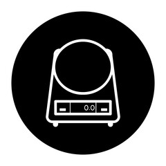 scales cyrcular glyph icon