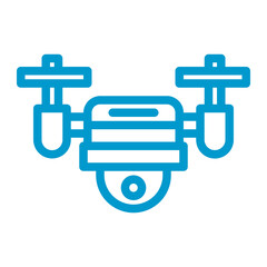 Obraz premium drone camera color icon