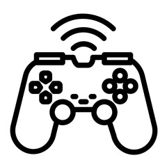 wireless stick line icon