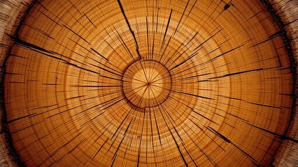 Close up asbtract texture tree growth rings revealing natures timeline age growth and natural ecological history