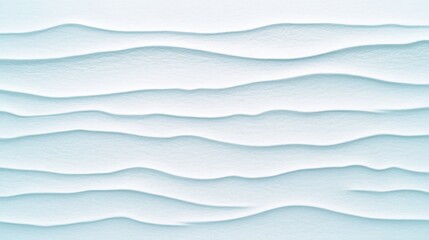 Fototapeta premium Winter wonderland, a white background with snow and rolling waves 