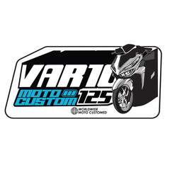 automatic scooter motorcycle custome,initial sport scooter team ,racing team logo