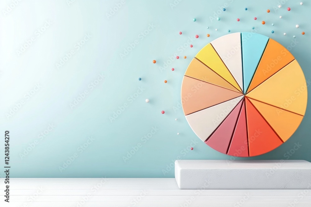 Aufkleber A simple, flat pie chart showing distribution cost breakdown in different segments