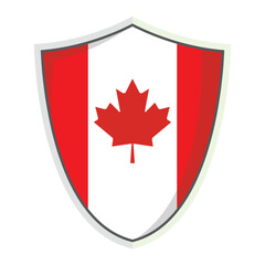 Canada national flag Shield Badge