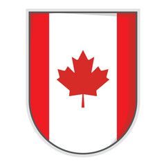 Canada national flag Shield Badge