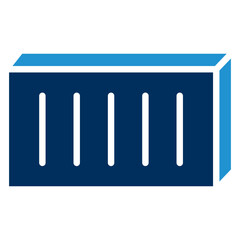 Container Blue Color Icon