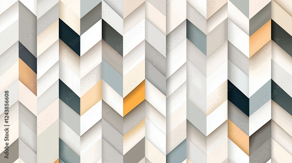 Poster abstract chevron pattern background neutral color palette geometric design