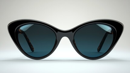 stylish cat eye sunglasses isolated on transparent background