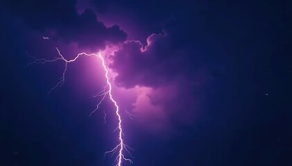 Lightning flashing across the dark stormy skies with clouds in the background, lightningflash, foggy