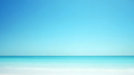 Fototapeta premium A calming watercolor gradient background with soft, misty transitions from a deep sapphire blue into a radiant white. The gentle diffusion of color adds depth and dimension, evoking the vastness of
