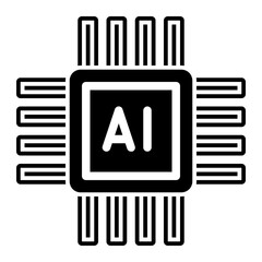 AI glyph icon