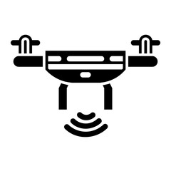 signal drones glyph icon