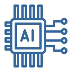 AI learning color icon