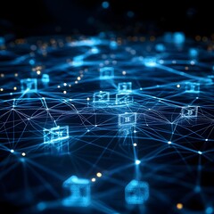 Obraz premium Blockchain Powered Financial Management System for Transparent Government