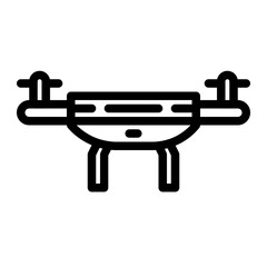 drone aircraft line icon