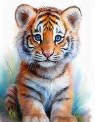 Fototapeta premium Niedlicher Tiger