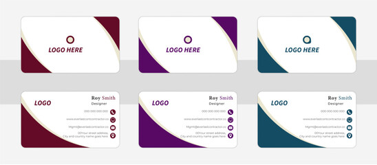 BS3Futuristic business card design. Modern shape with abstract silver. Luxury dark gradient background. Vector illustration print template.