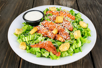 Buffalo Chicken Salad with Blue Cheese Dressing
