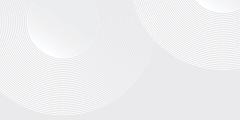 Abstract white glowing geometric lines on gray background design