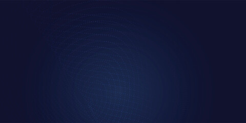Abstract dark blue vector background with glowing blue wavy lines smooth