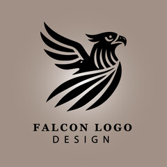 Dynamic Eagle Silhouette Logo Design with Circular Frame, Representing Strength and Freedom, Perfect for Branding and Graphic Design Projects
