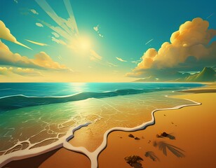 beach and sea background