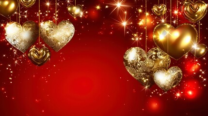 Heartfelt Decor: A Romantic Display of Hearts for Valentine's Day
