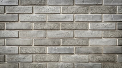 Obraz premium Textured Gray Brick Wall Background Seamless Pattern for Design Projects