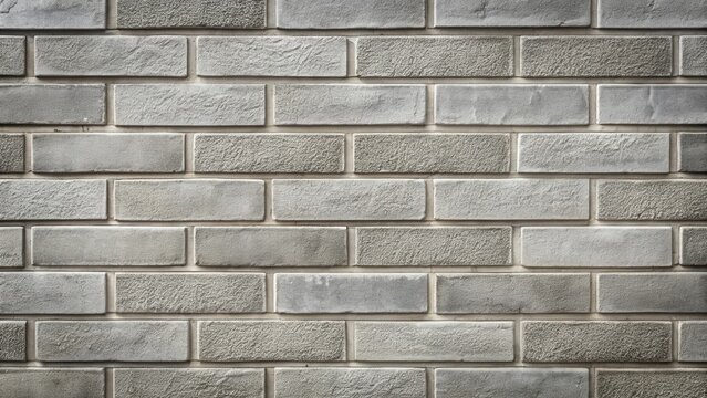 Fototapeta Textured Gray Brick Wall Background Seamless Pattern for Design Projects