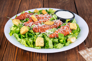Buffalo Chicken Salad with Blue Cheese Dressing