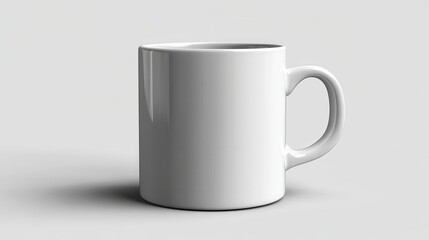 Fototapeta premium white coffee mug isolated on transparent background