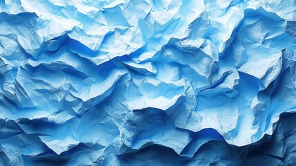 Obraz premium white crumpled paper blue graph lines