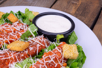 Buffalo Chicken Salad with Blue Cheese Dressing