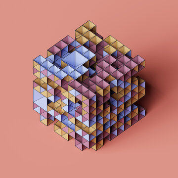 Abstract Cube Artwork