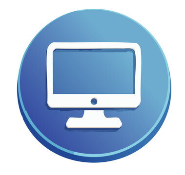 Computer logo vector graphic