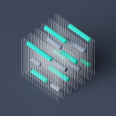 Abstract Cube Artwork