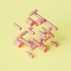 Abstract Cube Artwork