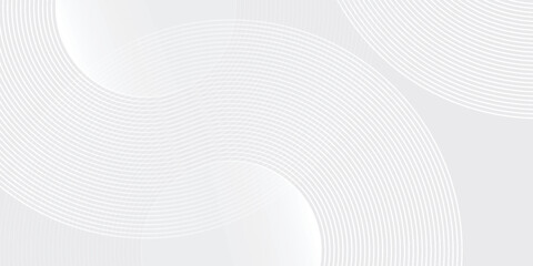 Abstract white glowing geometric lines on gray background design art modern nice