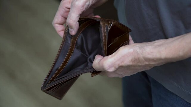 Social Inequality and Poverty The contrast between an empty purse and wealth, symbolizing inequality